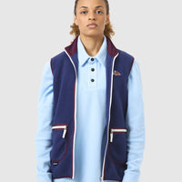 Café du Cycliste Cyrielle Unisex Fleece Gilet Navy