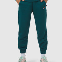 Café du Cycliste Louisa Women's Track Pants Laufhose Alpine Green
