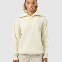 Café du Cycliste Alina Unisex Wool Pullover Chalk