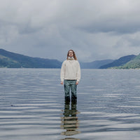 Café du Cycliste Alina Unisex Wool Pullover Chalk