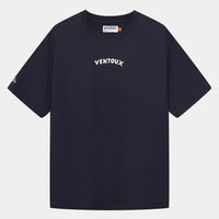Café du Cycliste Unisex Cotton T-Shirt Col Ventoux Navy