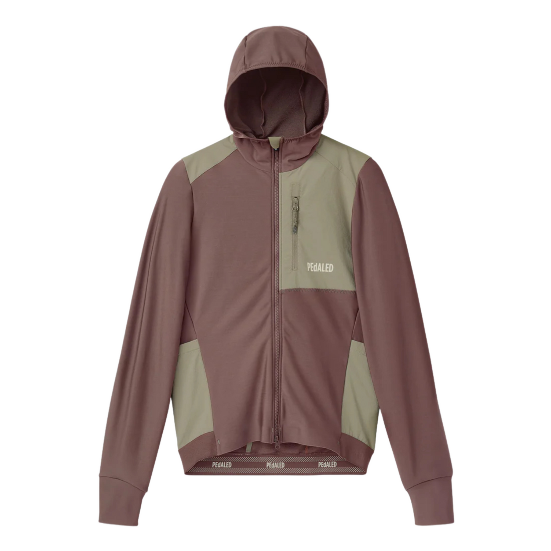 Pedaled Odyssey Hooded Long Sleeve Jersey Radtrikot langarm Brown