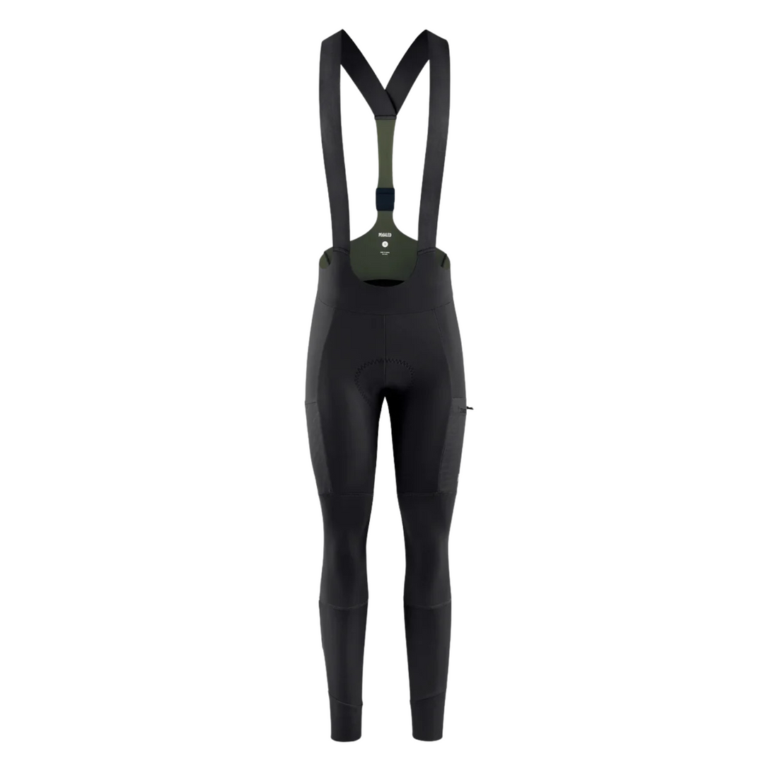 Pedaled Odyssey Women's Tight Thermo Trägerhose Black Green