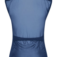 Café du Cycliste Petra Women's Superlight Gilet Windweste Peacock Blue