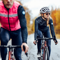 Café du Cycliste Marguerite Women's Long Sleeve Merino Cycling Jersey Radtrikot Navy