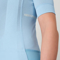 Fingercrossed Road Jersey Super Light Plus Women Radtrikot Himmelblau