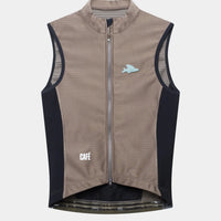 Café du Cycliste Sibille Men's Thermal Gilet Thermo Windweste Oyster Grey