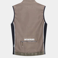 Café du Cycliste Sibille Men's Thermal Gilet Thermo Windweste Oyster Grey