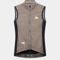 Café du Cycliste Sibille Women's Thermal Gilet Thermo Windweste Oyster Grey