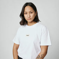 Fingerscrossed Tee Classic Logo Unisex T-Shirt White