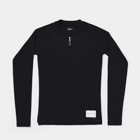 Universal Colours Mono Thermal Men's Base Layer Long Sleeve Unterhemd langarm Black