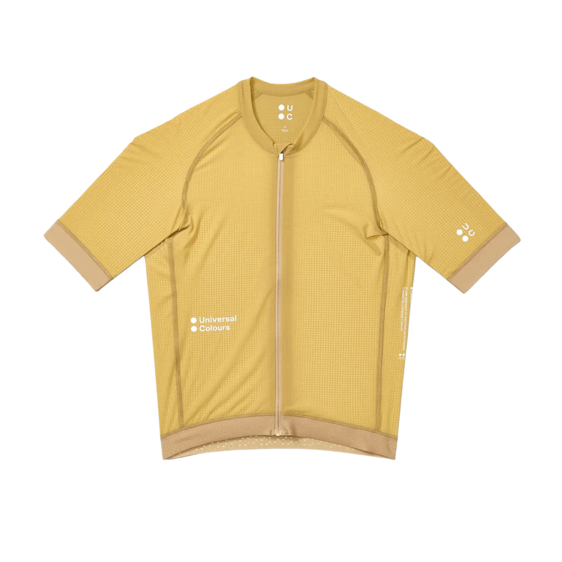 Universal Colours Chroma Men's Short Sleeve Jersey Radtrikot Sand Brown