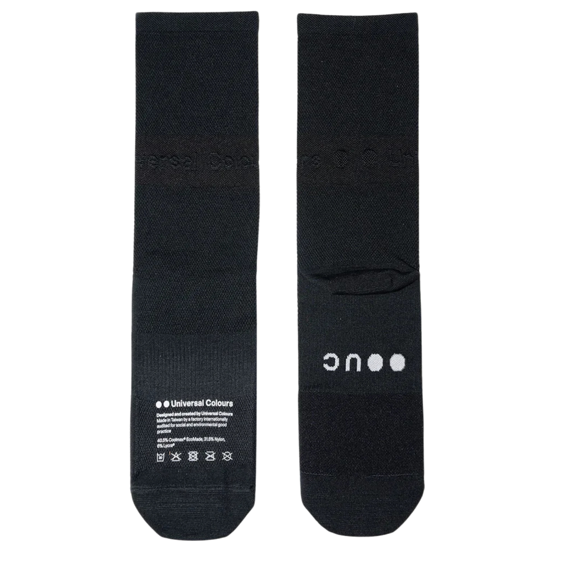 Universal Colours Lightweight Summer Socks Radsocken Black