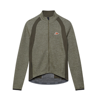 Café du Cycliste Marguerite Women's Long Sleeve Merino Cycling Jersey Radtrikot Lichen Green