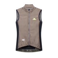 Café du Cycliste Sibille Women's Thermal Gilet Thermo Windweste Oyster Grey