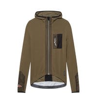 Café du Cycliste Ingrid Women's Microfleece Jersey Radtrikot langarm Moss Green