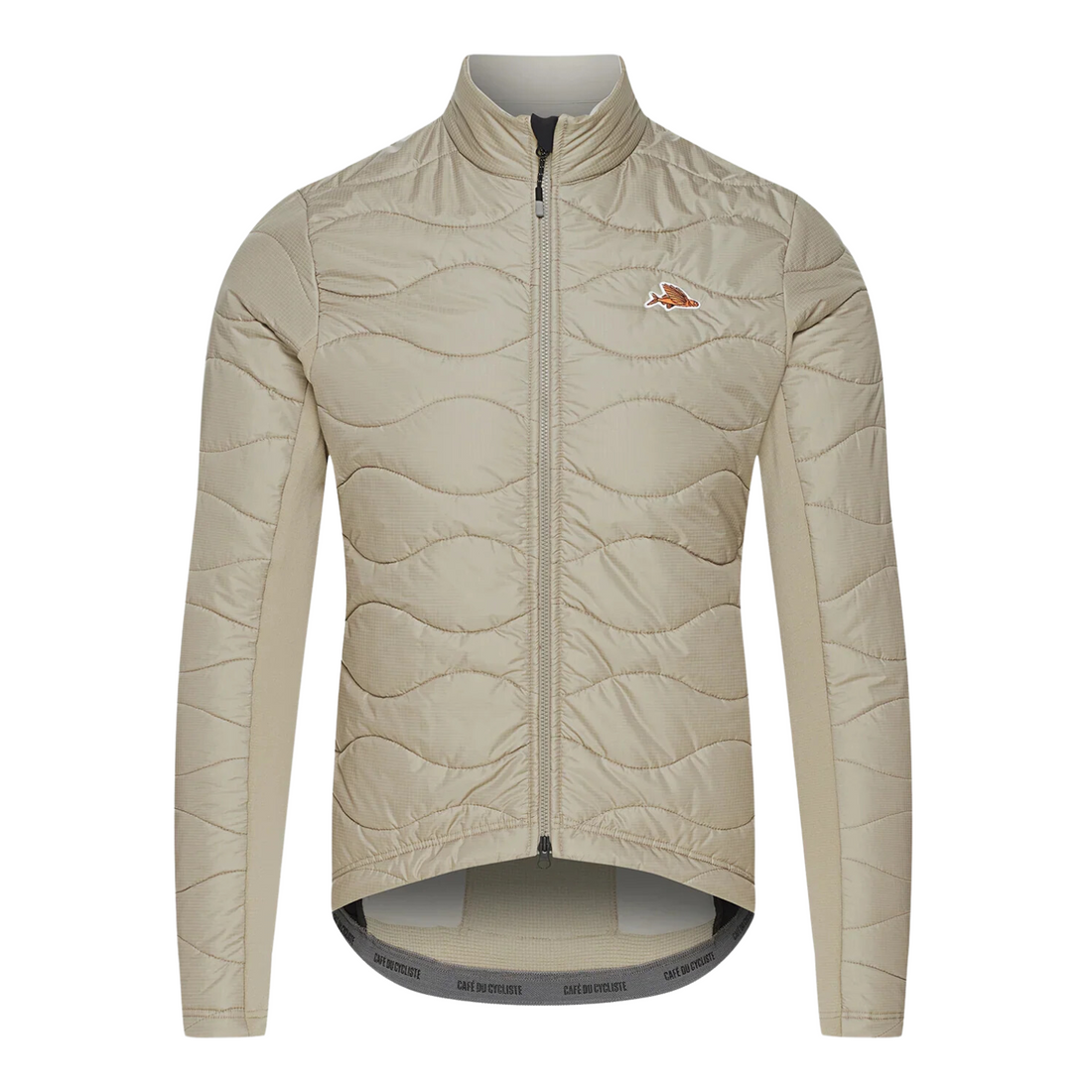Café du Cycliste Albertine V2 Men's Thermal Cycling Jacked Winter Fahrradjacke Pearl Grey