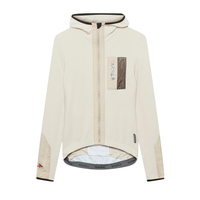 Café du Cycliste Ingrid Women's Microfleece Jersey Radtrikot langarm Pearl Grey