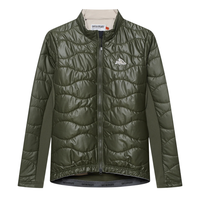 Café du Cycliste Albertine V2 Women's Thermal Cycling Jacked Winter Fahrradjacke Khaki