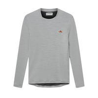 Café du Cycliste Judith Men's Merino Base Layer Radunterhemd langarm Mountain Fog