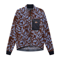 Café du Cycliste Solange Men's Fleece Cycling Jersey Long Sleeve Radtrikot langarm Carob / Verbena