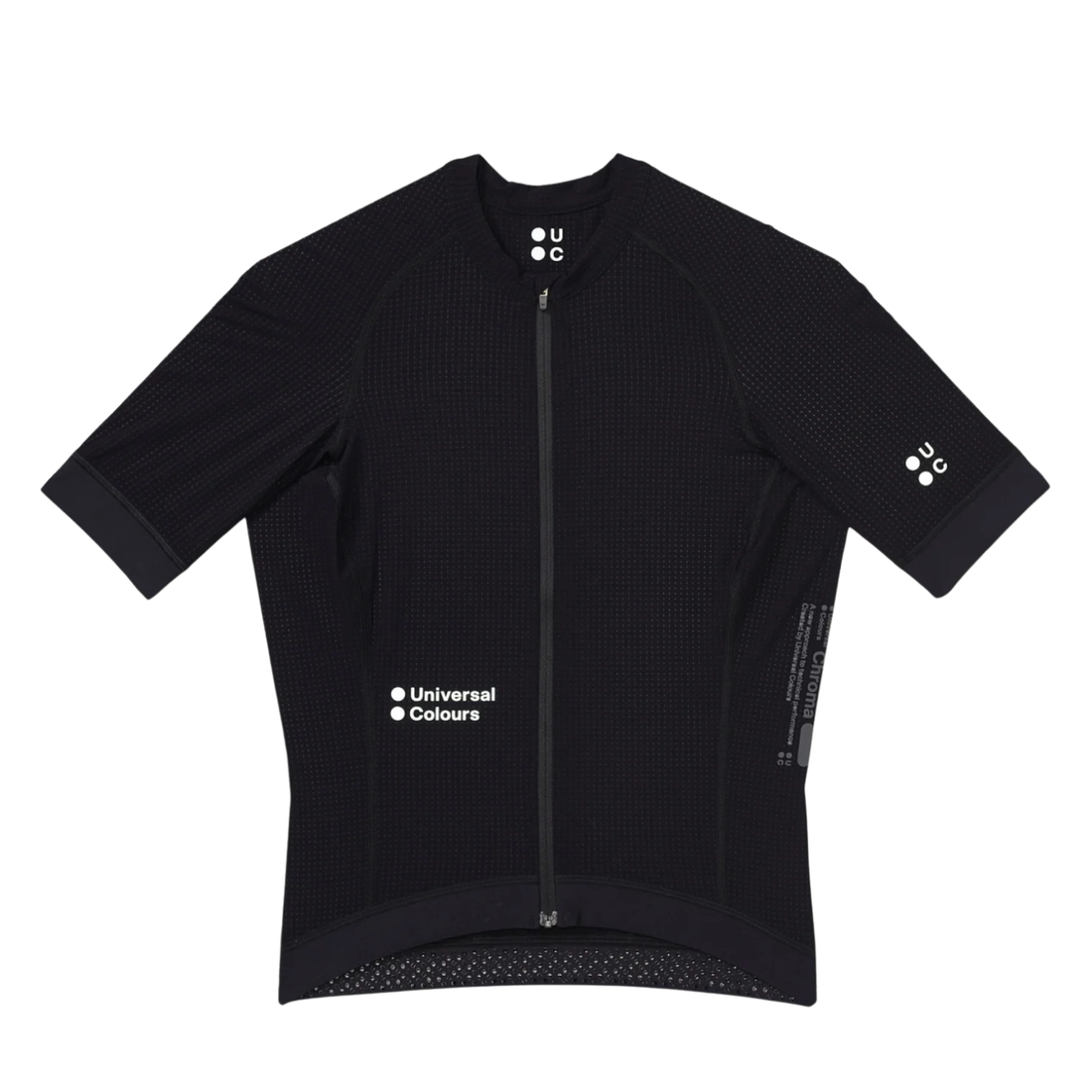 Universal Colours Chroma Women's Short Sleeve Jersey Radtrikot Black