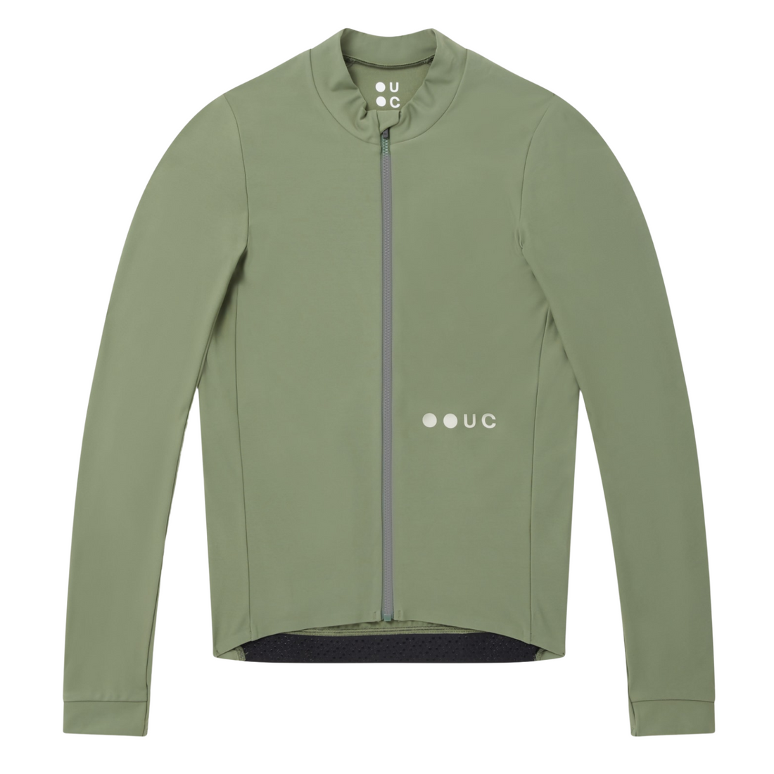 Universal Colours Mens Mono Long Sleeve Jersey Radtrikot langarm Verdant Ash