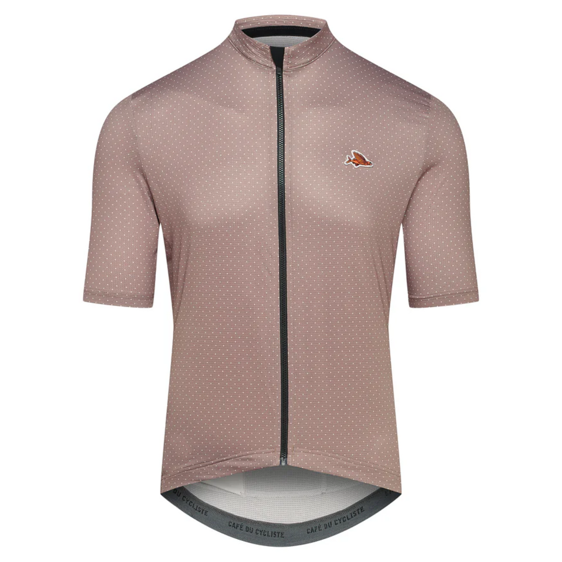 Café du Cycliste Fleurette V2 Men's Lightweight Cycling Jersey Radtrikot Oyster Grey