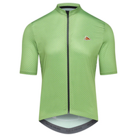 Café du Cycliste Fleurette V2 Men's Lightweight Cycling Jersey Radtrikot Cactus Green