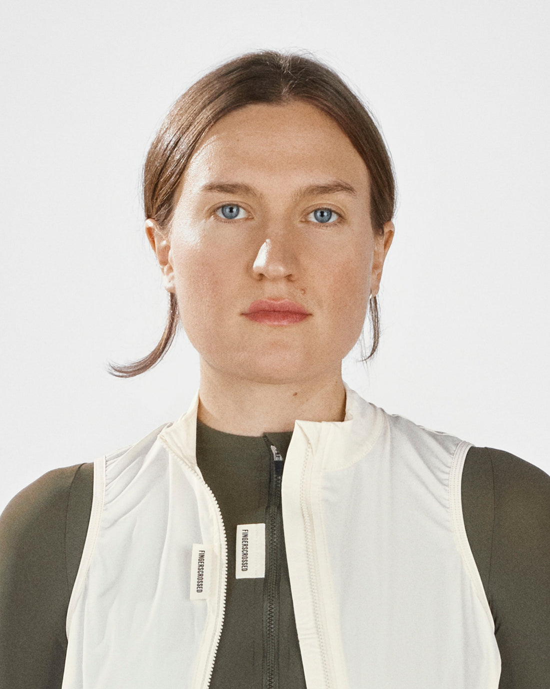 Fingercrossed Road Wind Vest Women Wind Weste Antique Cream