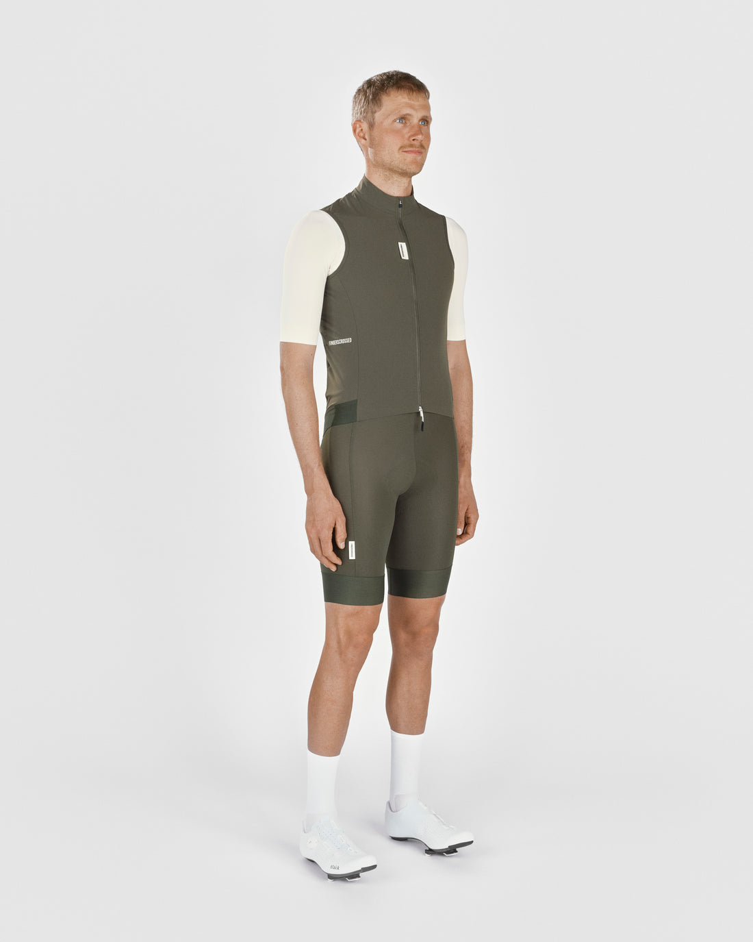 Fingercrossed Road Wind Vest Men Wind Weste Antique Olive