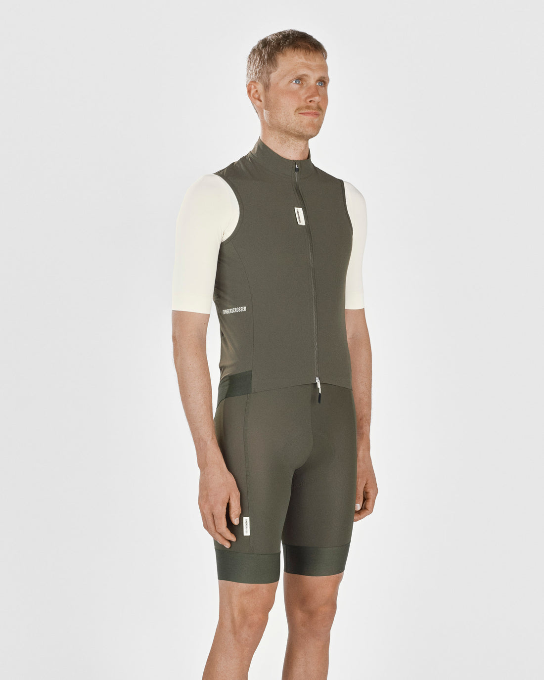 Fingercrossed Road Wind Vest Men Wind Weste Antique Olive