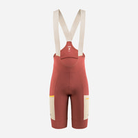 Pedaled Odyssey Women's Bib Shorts Trägerhose Dark Red