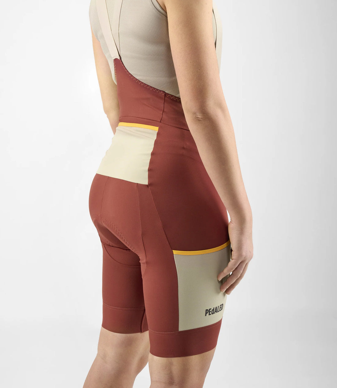 Pedaled Odyssey Women's Bib Shorts Trägerhose Dark Red