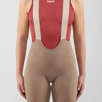 Pedaled Element Women's Base Layer Sleeveless Radunterhemd ärmellos Dark Red