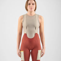 Pedaled Odyssey Power Dry® Women's Base Layer Sleeveless Radunterhemd ärmellos Beige