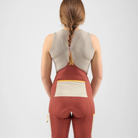 Pedaled Odyssey Power Dry® Women's Base Layer Sleeveless Radunterhemd ärmellos Beige