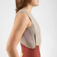 Pedaled Odyssey Power Dry® Women's Base Layer Sleeveless Radunterhemd ärmellos Beige