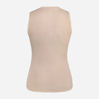 Pedaled Odyssey Power Dry® Women's Base Layer Sleeveless Radunterhemd ärmellos Beige