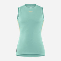 Pedaled Odyssey Power Dry® Women's Base Layer Sleeveless Radunterhemd ärmellos Light Green