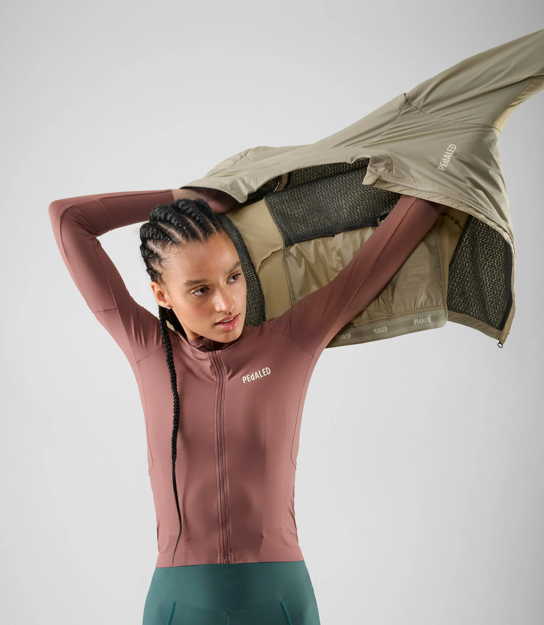 Pedaled Element Alpha® Womens' Jacket Winter Fahrradjacke Light Grey