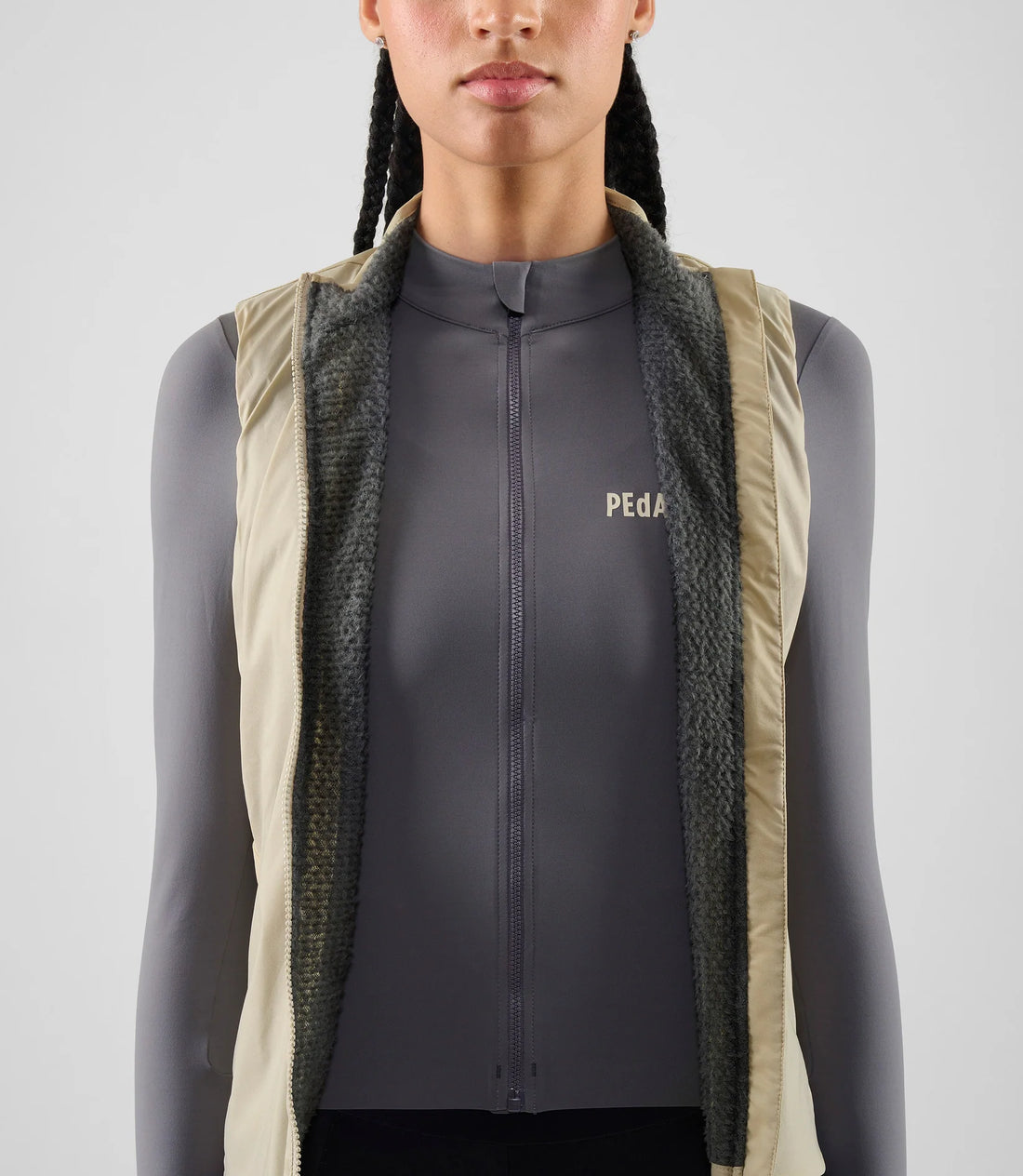 Pedaled Element Alpha® Women's Vest Thermo Weste Light Grey