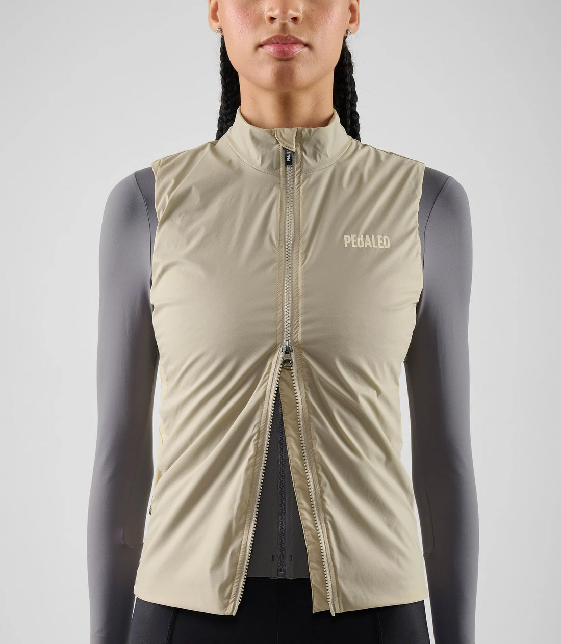 Pedaled Element Alpha® Women's Vest Thermo Weste Light Grey