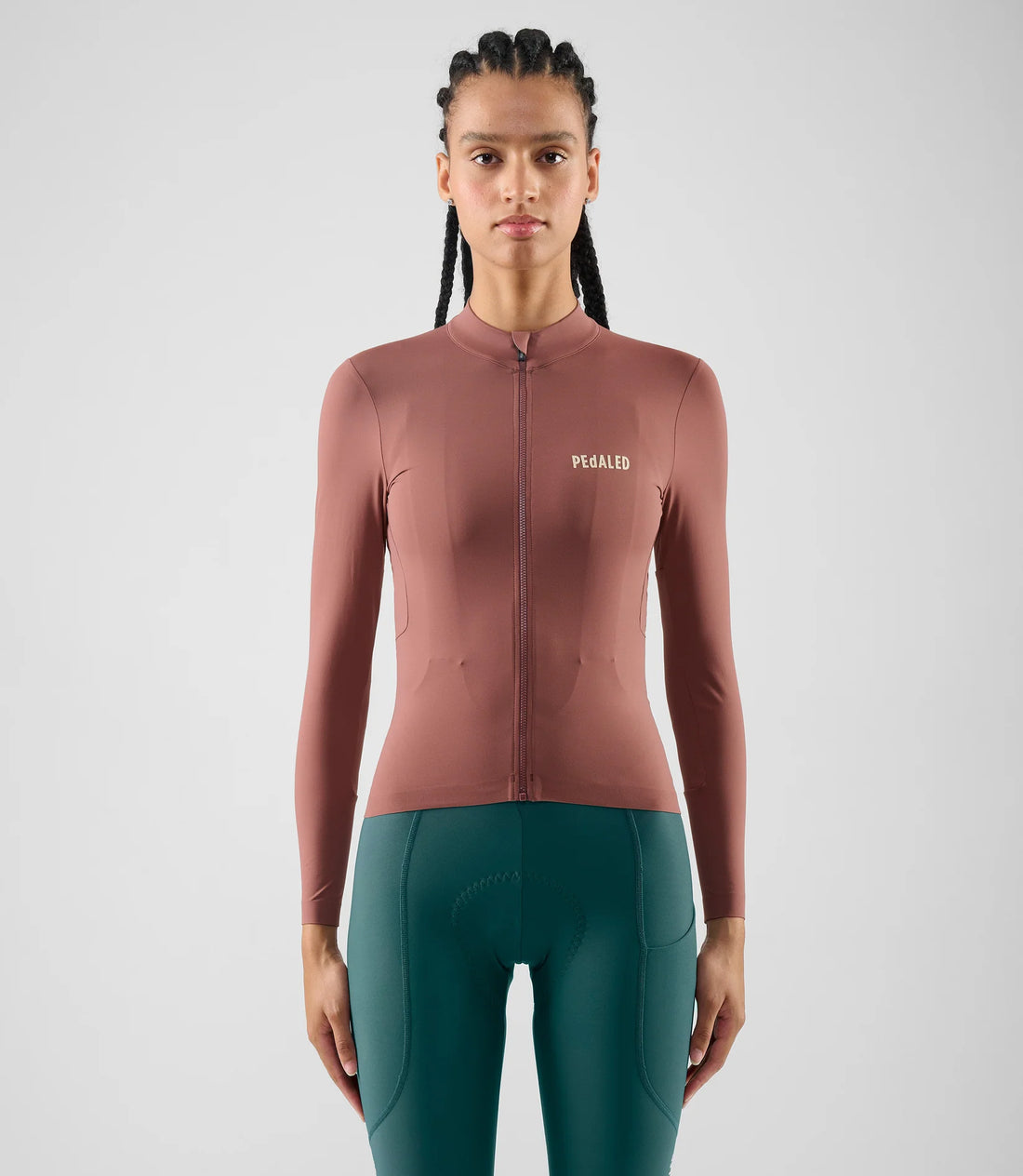 Pedaled Element Women's Long Sleeve Jersey Radtrikot langarm Raisin Purple
