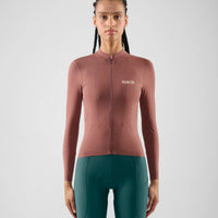 Pedaled Element Women's Long Sleeve Jersey Radtrikot langarm Raisin Purple