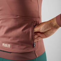 Pedaled Element Women's Long Sleeve Jersey Radtrikot langarm Raisin Purple
