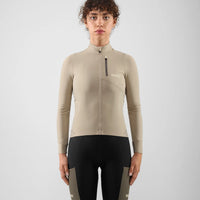 Pedaled Odyssey Women's Long Sleeve Jersey Radtrikot langarm Beige