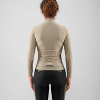 Pedaled Odyssey Women's Long Sleeve Jersey Radtrikot langarm Beige