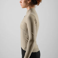 Pedaled Odyssey Women's Long Sleeve Jersey Radtrikot langarm Beige