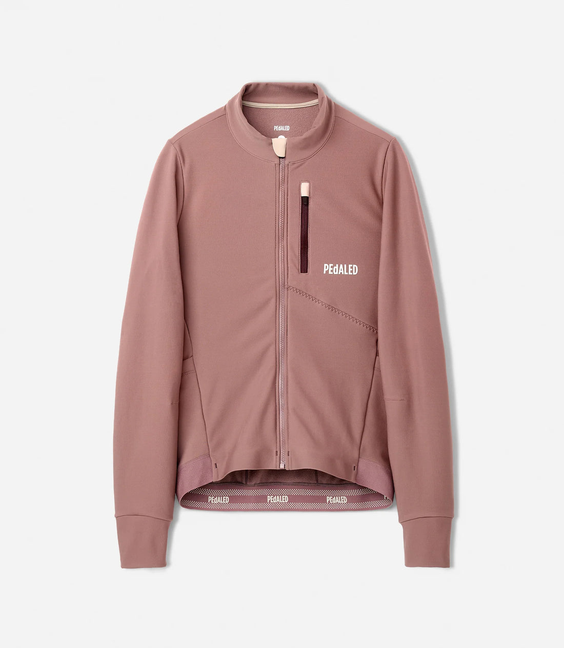 Pedaled Odyssey Women's Long Sleeve Jersey Radtrikot langarm Dark Rose